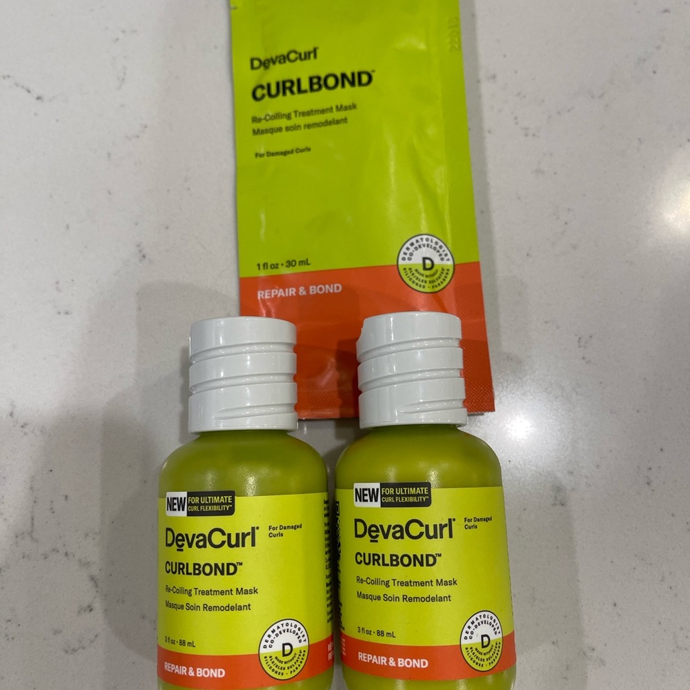 DevaCurl CurlBond Treatment Set - Green and Orange
